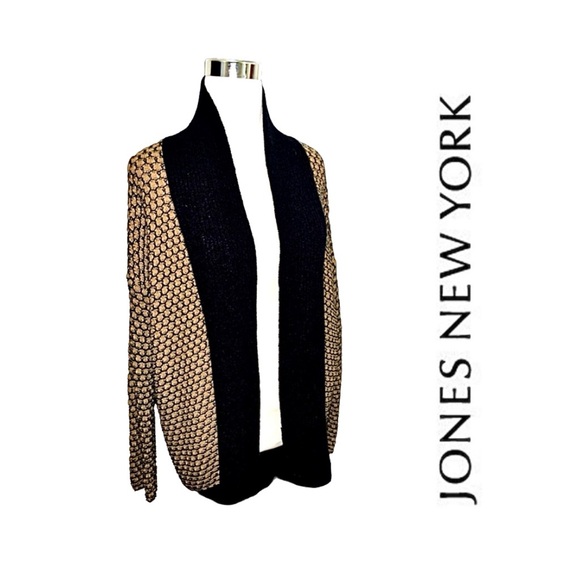 Cardigan in Black & Gold - Picture 2 of 7